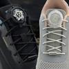Thick Rope Automatic Shoelaces Swivel Buckle Laces Without Ties Black White Easy Installation Sneakers Shoelace Shoe Accessories