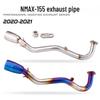 NMAX-155 Scooter Stainless Steel Blue Front & Carbon Fiber Tail Mod Kit