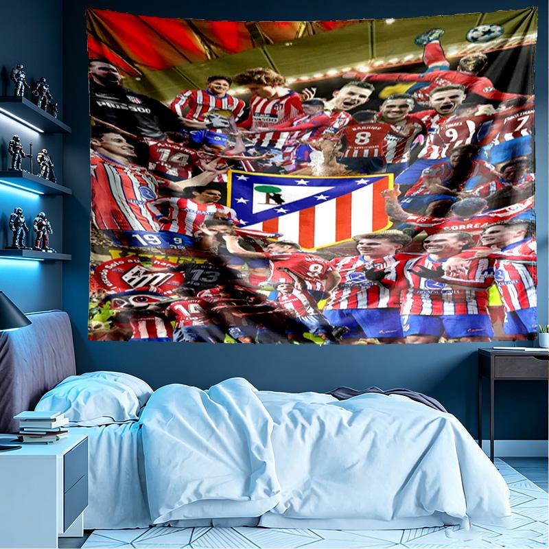 football club Print Tapestry, Lightweight Wall Hanging, for Bedroom, Dorm, Living Room, Home Art Decor - Birthday Christmas Gift for Friends