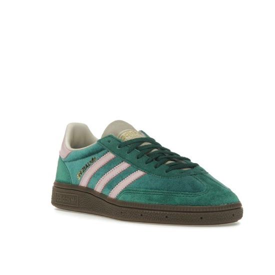 Adidas Handball Spezial Collegiate Green Pink Velvet Women Sneakers JI2648