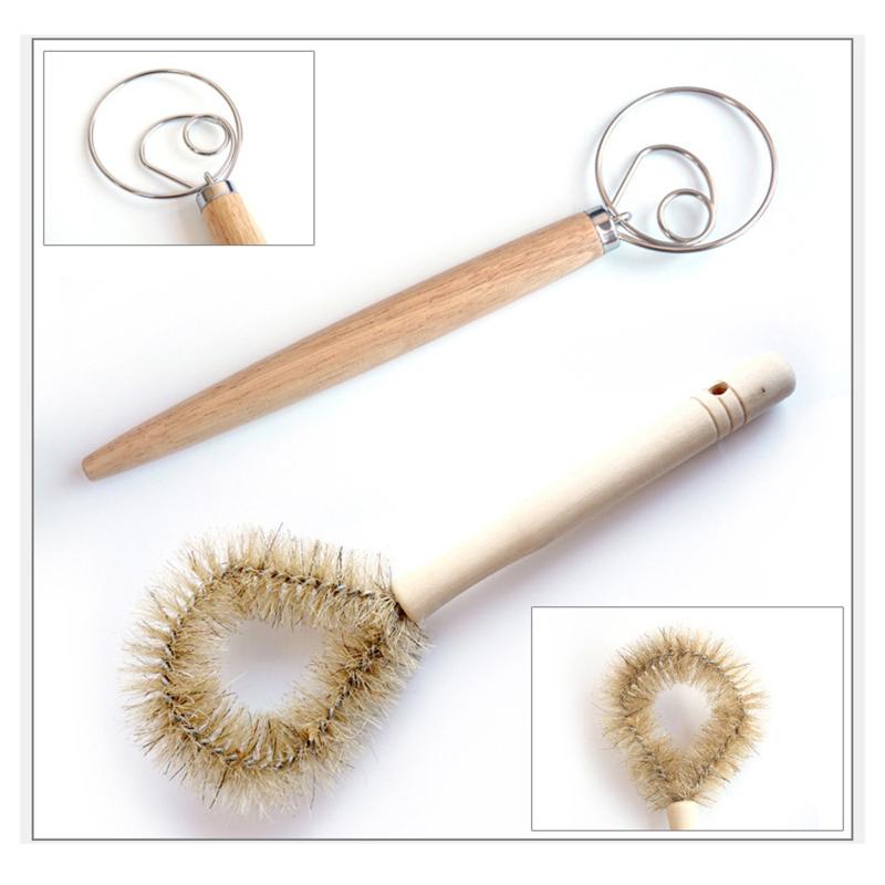 Set di 6 cestini per la lievitazione del pane, cestini per il pane da 7,8 pollici/10 pollici/11,8 pollici, con taglierina, bastoncino per mescolare,