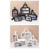 New Transparent Makeup Bag Set Toiletry Organizer Washbag for Women Portable Toiletries Pouch Travel Essential Cosmetics Bag
