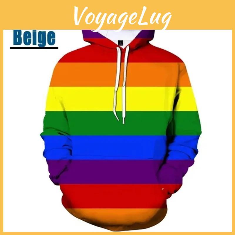 Flag Gay Lgbt Gay Color Print 3d Hoodie Menwomen Hip Hop Rainbow Flag Sweatshirt United States Pullover Couple Shirt