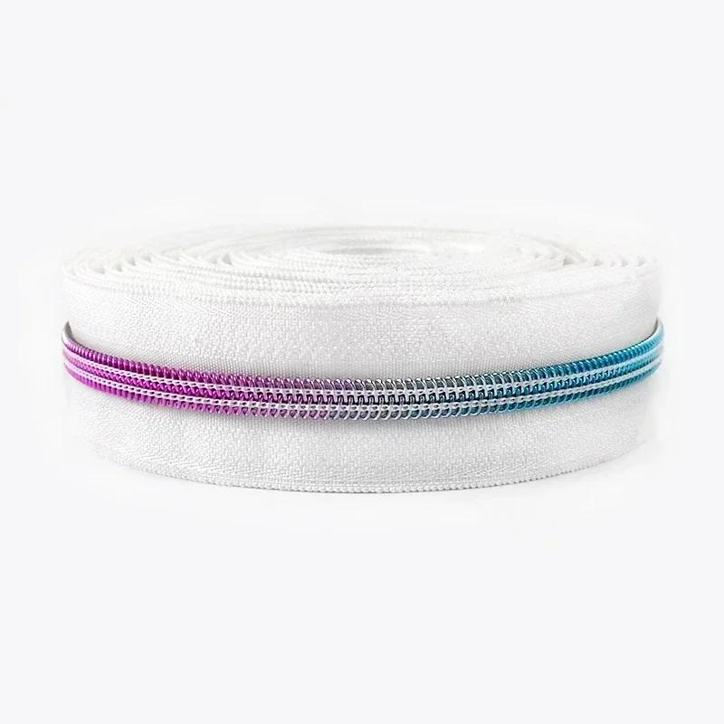 1-10M Meetee 5# Nylon Zippers Coil Plastic Zipper Tapes By The Meter Sewing Zips for Clothes Repair Kit Replacement Accessories