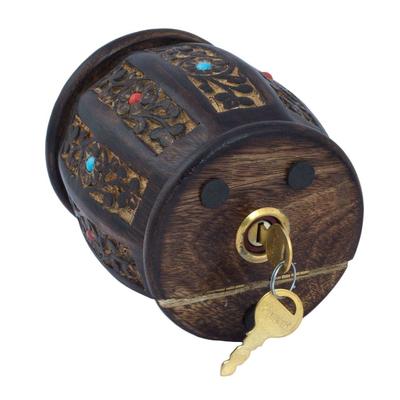 Tirelire en bois faite à la main, idéale comme cadeau d'anniversaire pour enfants, garçons, filles et adultes.