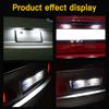 2PCS White 6000K LED Number License Plate Lights Lamps For BMW E46 4D 5D Touring 1998-2005 OEM# 51138236269/51138236854
