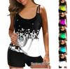 European and American Fashion Sexy Printed Split Waist Bikini Swimsuit for Women