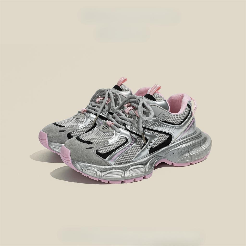 Cool street~ Koreanische Version von Sportschuhen Frühjahr 2025 neu dicksohlige Nischen-Freizeit-Dad-Schuhe Damen-Ins-Trend