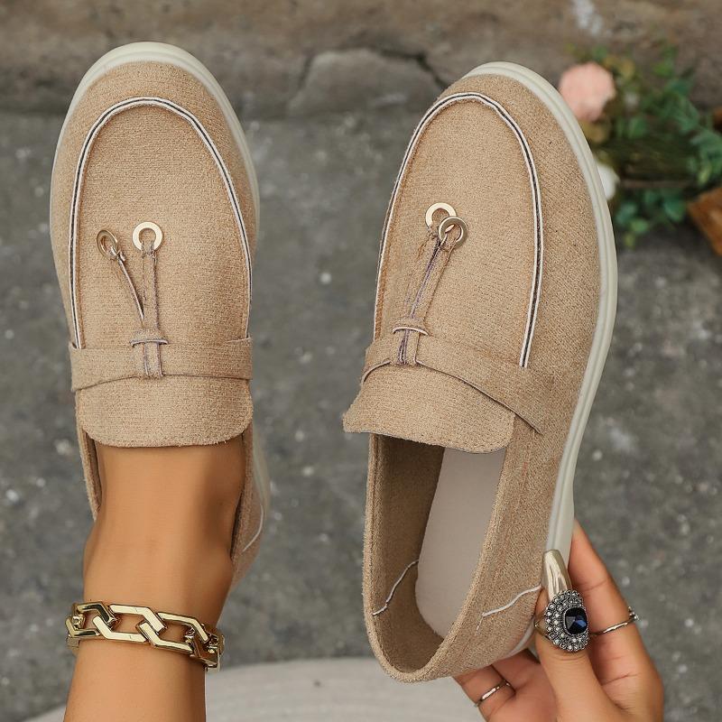 Large Size Women's Shoes New European and American Foreign Trade Pedal High-grade Carrefour Doudou Shoes Women