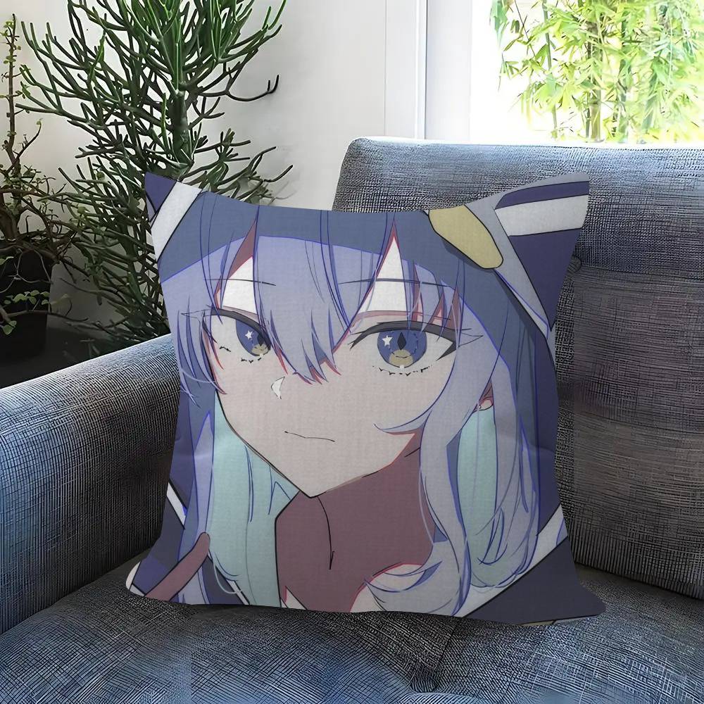 Suichan Hoshimachi Suisei Animation HHololive  Pillow Cover for Bedroom Room and Living Room Sofa Decorative Cushion Cover