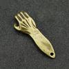 Home Decoration Metal Bottle Opener Retro Brass Helping Hand Keyring  Desktop trinkets