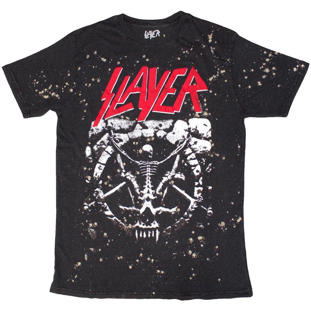 Slayer 'Divine Splatter' Dye Wash T shirt - NEW