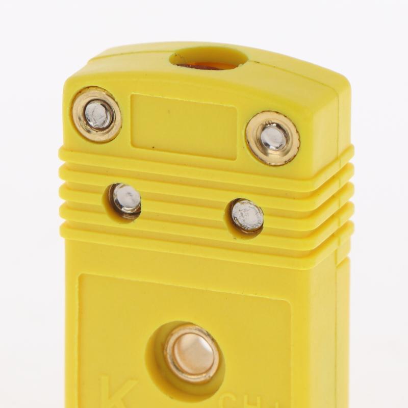 2 Stück K-Typ Mini-Thermoelement-Steckverbinder Langlebige Stecker für Temperatursensoren (Stecker/Buchse) für Labormessungen