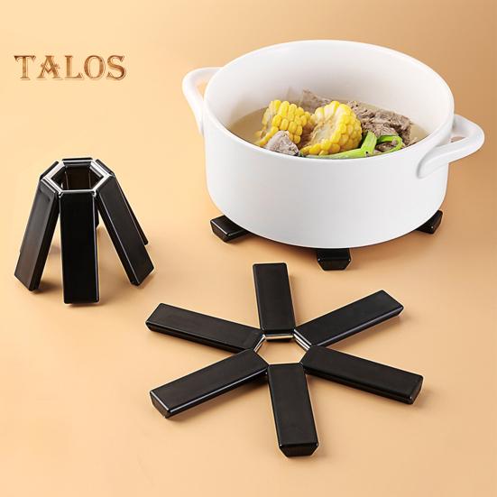 Pot Pad Practical Easy Carry Quick Cooling Lightweight Foldable Anti-skid Anti-scald Pot Mat Holder for Gifts