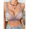 Women S Plus Size Lace Push Up Wireless Comfortable Bra