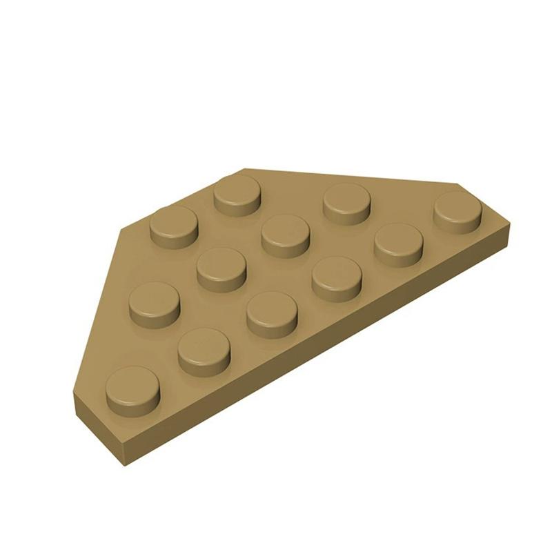 50pcs 2419 3x6 Wedge Plate Building Blocks 3x6 Cut Corners Bricks Particle Puzzle Assemble Toys Children Birthday Kid Gifts