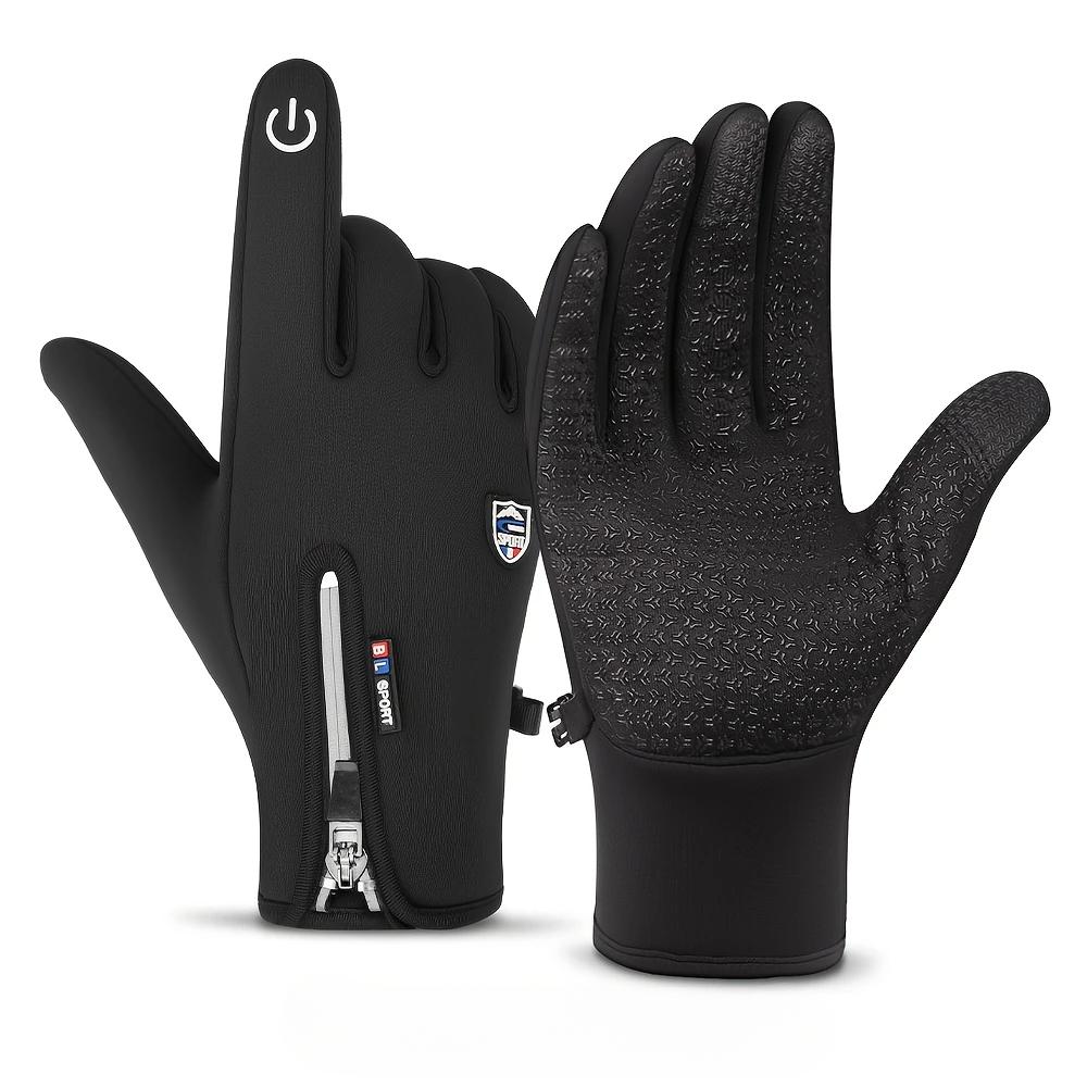 Unisex Vindtette Fiske Jakt Sykkelhansker Vintervarme Berøringsskjerm Glidelås Sykkel Skihansker