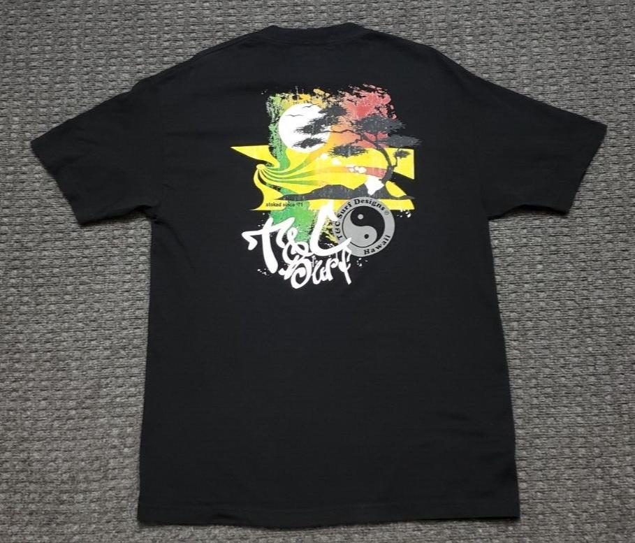 

Футболка унисекс TC Surf Designs Hawaii Rasta Sunset Bonsai Tree