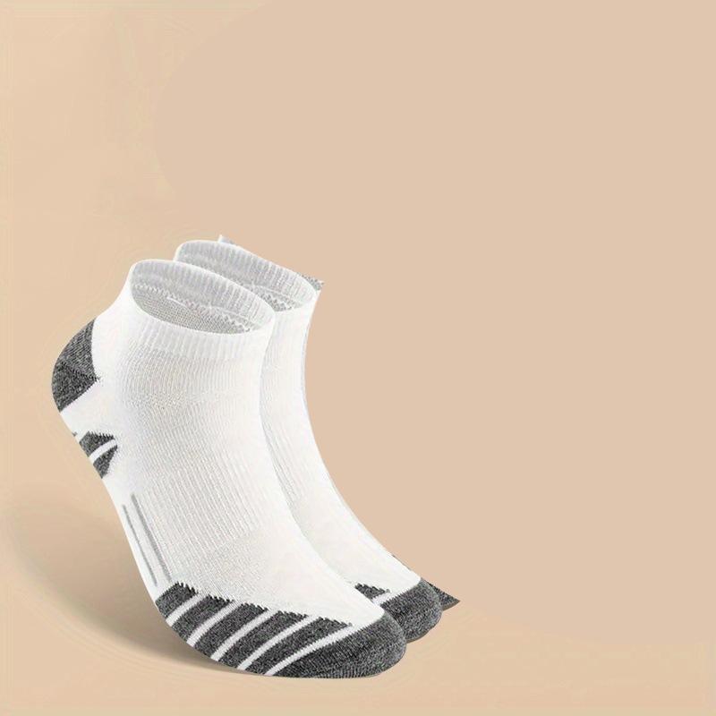 

10-1 пара носков, мужские студенческие модные спортивные носки-лодочки, влагоотводящие и удобные носки с неглубоким вырезом, подходят для всех сезонов 3 pairs белый