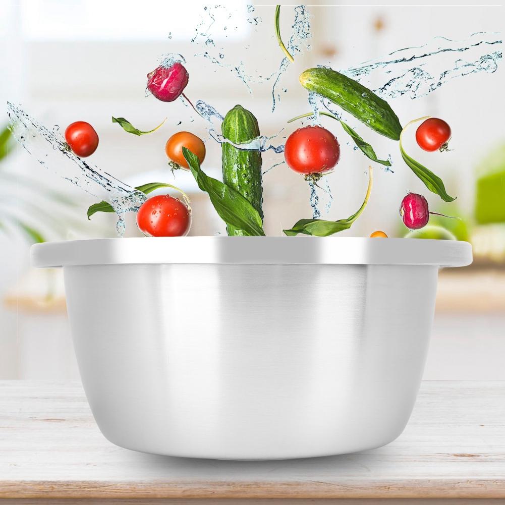 Multifunction Mixing Bowl Serving Cooking Egg Beating Container Salad Bowl for Home Barbecue