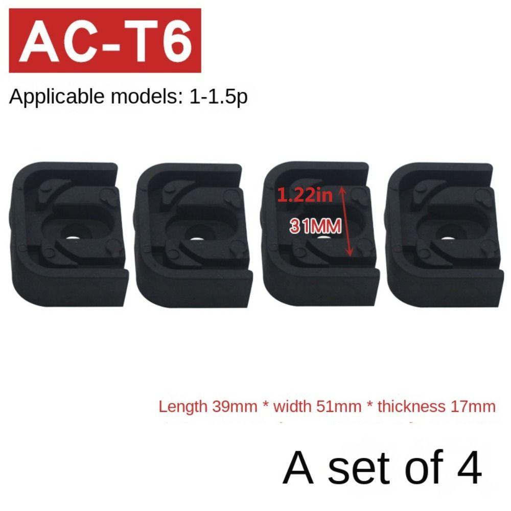 4Pcs Shock Pads Anti Vibration Pad Raised Base Vibration Damping Pad for Air Conditioner Parts