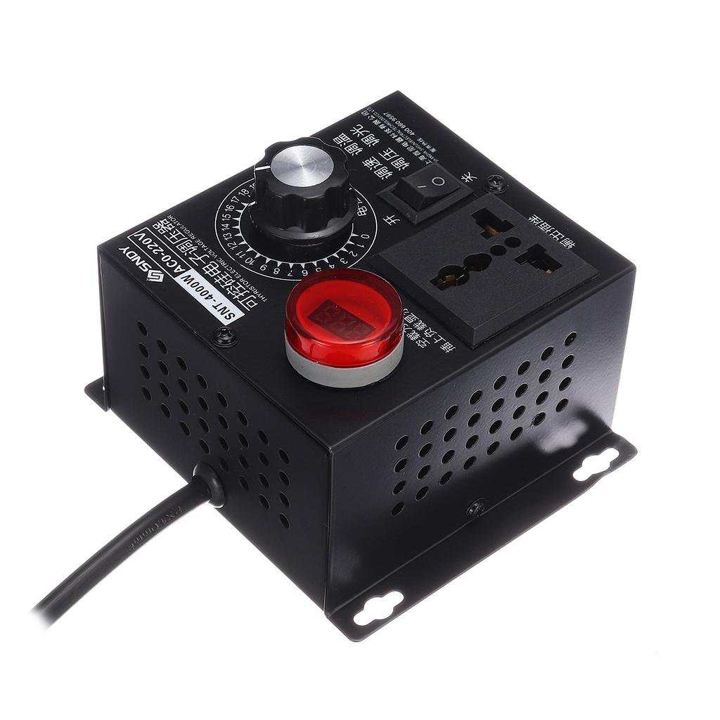 AC 4000W 220V Transformer Motor Speed Fan Control Controller RA Voltage Regulator Variable Step Down Voltage Converter