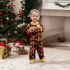 Christmas Print Cute Family Set Pajamas, Home Clothes, Family Set Long Sleeve Top Pants Set