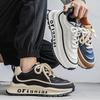 Men Vintage Low Top Thick Soled Casual Sneakers Fashion Comfort Platform Sneakers for Men Color Blocked Men Shoes Zapatos Hombre
