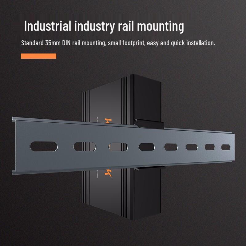 keepLINK KP-9000 100M 2-Fiber 6-Port Unmanaged Industrial Ethernet Switch