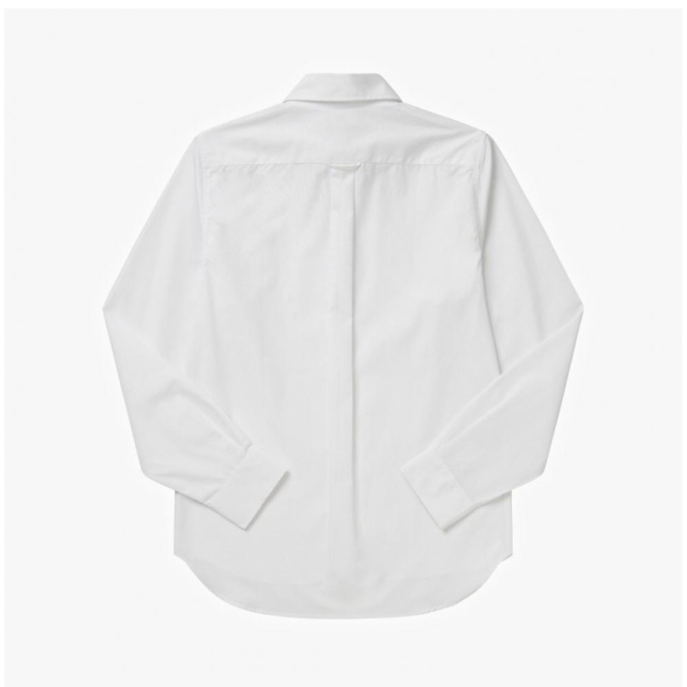 Maison Kitsune Mm00409wc5010 P100 Fox Head Patch Poplin Mens Shirt