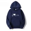 Spring Autumn Men Women Classic Simple Heart Print Hoodie Sweatshirt Casual Long Sleeve Hip Hop Y2K Fleece Pullover Top