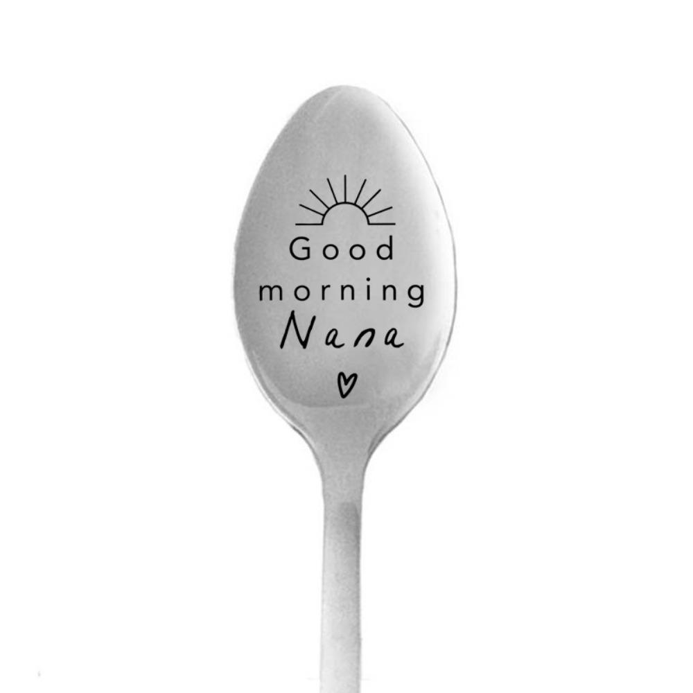 Engraved Design Milk Coffee Spoons Personalized Text Engraved Teaspoon  Valentine s Day Style 7
