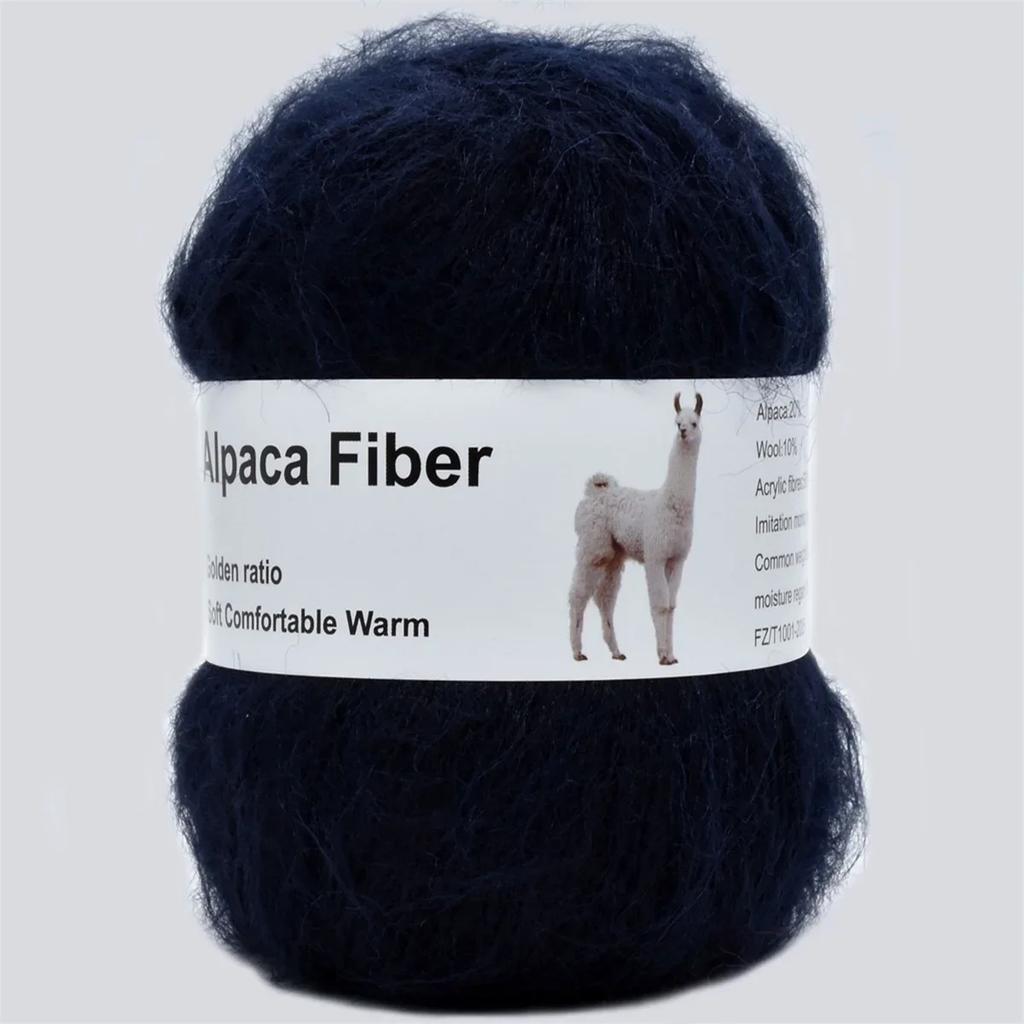 1 szt. 50g Przędza z Moheru Alpaki Długi Plusz Gruba Wełna Szydełkowa Do Robienia na Drutach Szalika Swetra dla Dzieci Letni Zimowy Nici 380m/416yd