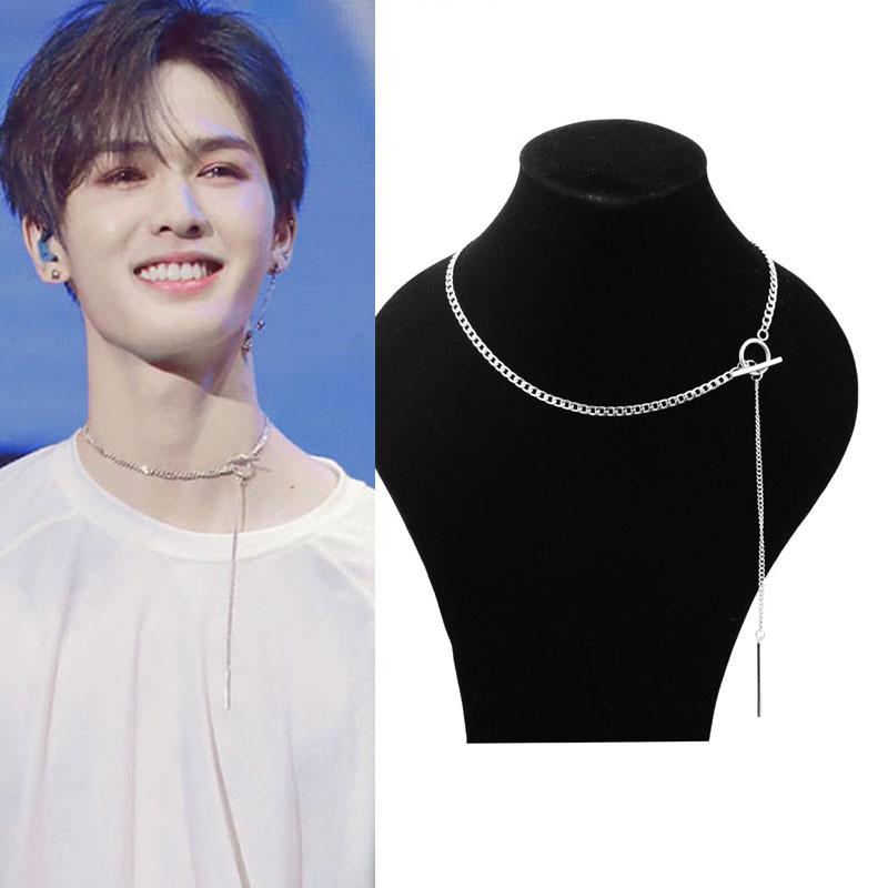 

Ожерелье из нержавеющей стали Lehua Zhu Zhengting Style Unisex - универсальная короткая цепочка для мужчин и женщин