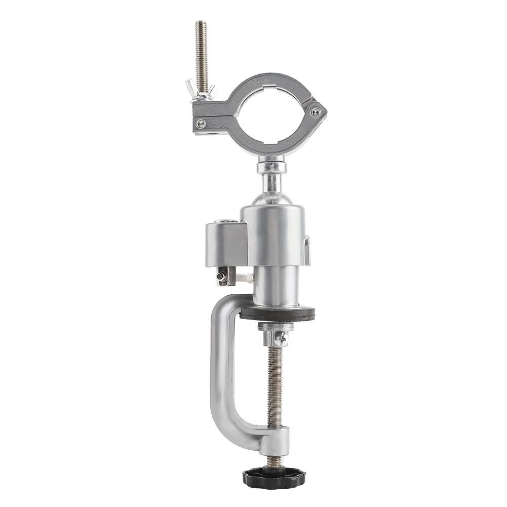Aluminum Alloy Clamp On Bench Vise Electric Drill Holder Stand Rack Grinder Bracket Accessory
