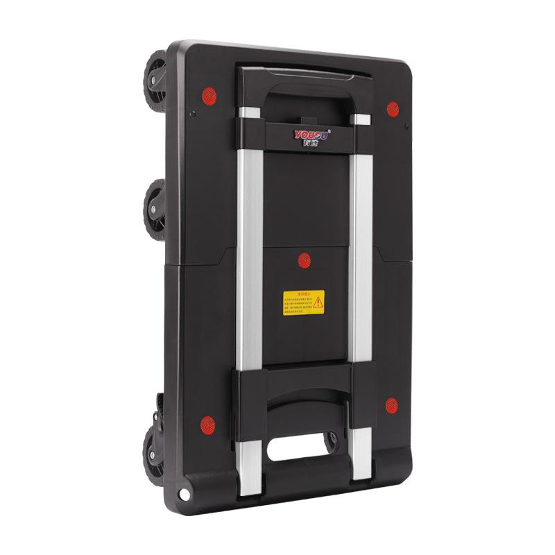 Foldable Portable Hand Cart Lightweight Utility Wagon with Wheels for Home Garden Shopping and Transporting Goods