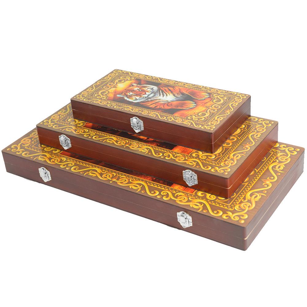 Set de Backgammon de Madera Premium: Portátil, Plegable, Varios Tamaños - Perfecto para Juegos Educativos, Casuales o de Fiesta