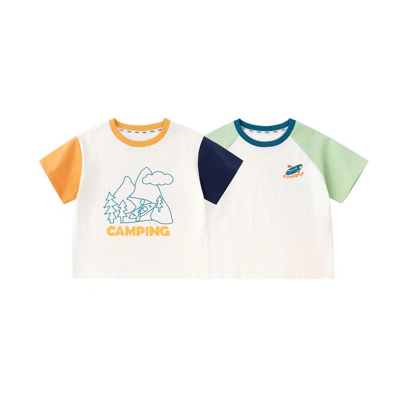 

Dudu Family Kids 7A Antibacterial Short-Sleeve Cartoon Top 130