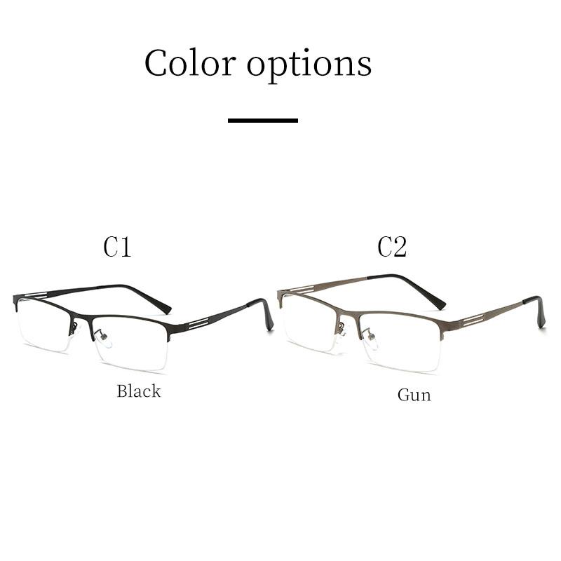 Anti-Blue Light Glasses Half-Frame Square Eyewear Women Men Luxury Eyeglasses Blue Light Blocking Man Lady Computer Eyeglas