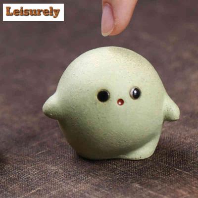 Yixing Zisha Sweet Green Rice Ball Tea Pet Elegant Fish Tank Landscaping Tea Figurine Play Toys Tea Statue Ornaments Supplies