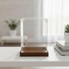 Acrylic Display Box with Wooden Base | Dustproof Preserving Enclosure,