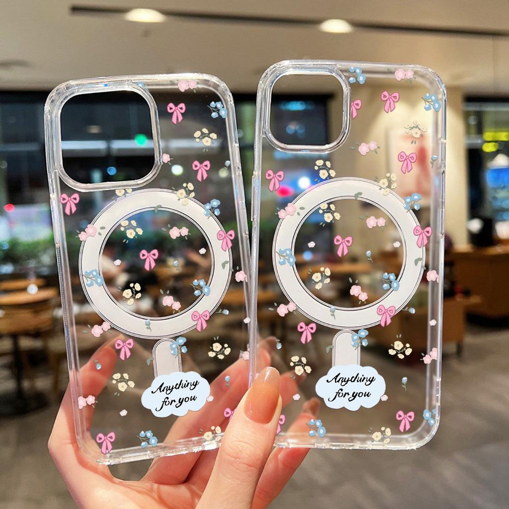 Magnetic Phone Case for iPhone 12 14 16 17 Pro 17 16 15 14 13 12 Pro Max  12 13 14 15  16 High Quality Shockproof Shell Full Protection Cute Style