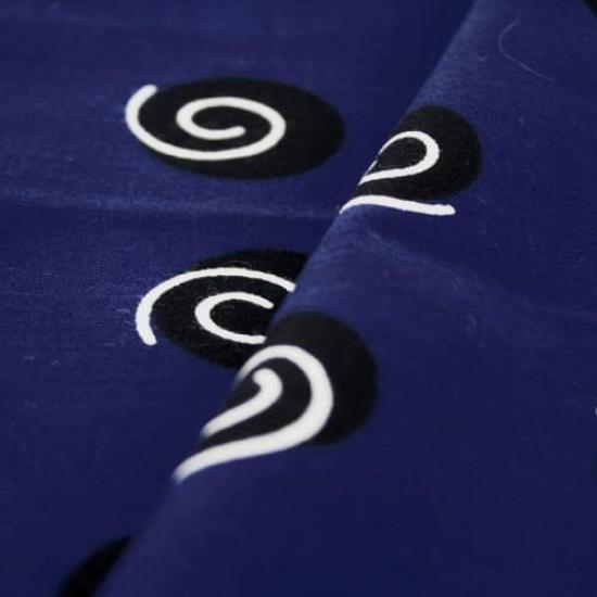 Dyeing Anbo Hand Towel Whirlpool Authentic Dyed Cotton Tokuoka Made in Japan 35cm x 100cm "Small Blue" 100%