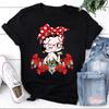 Betty Boop Flower T-Shirt, Betty Boop Shirt, Animation Shirt