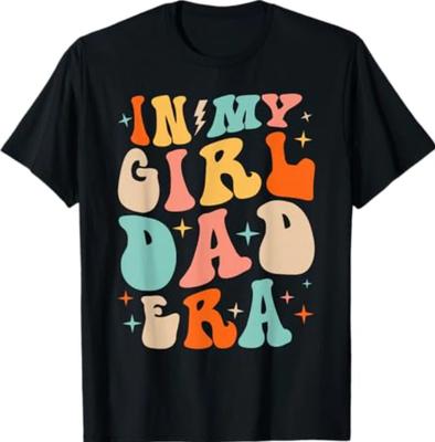 In Meiner Papa-Mädchen-Ära Lustiger Vatertag Groovy Papa Herren T-Shirt
