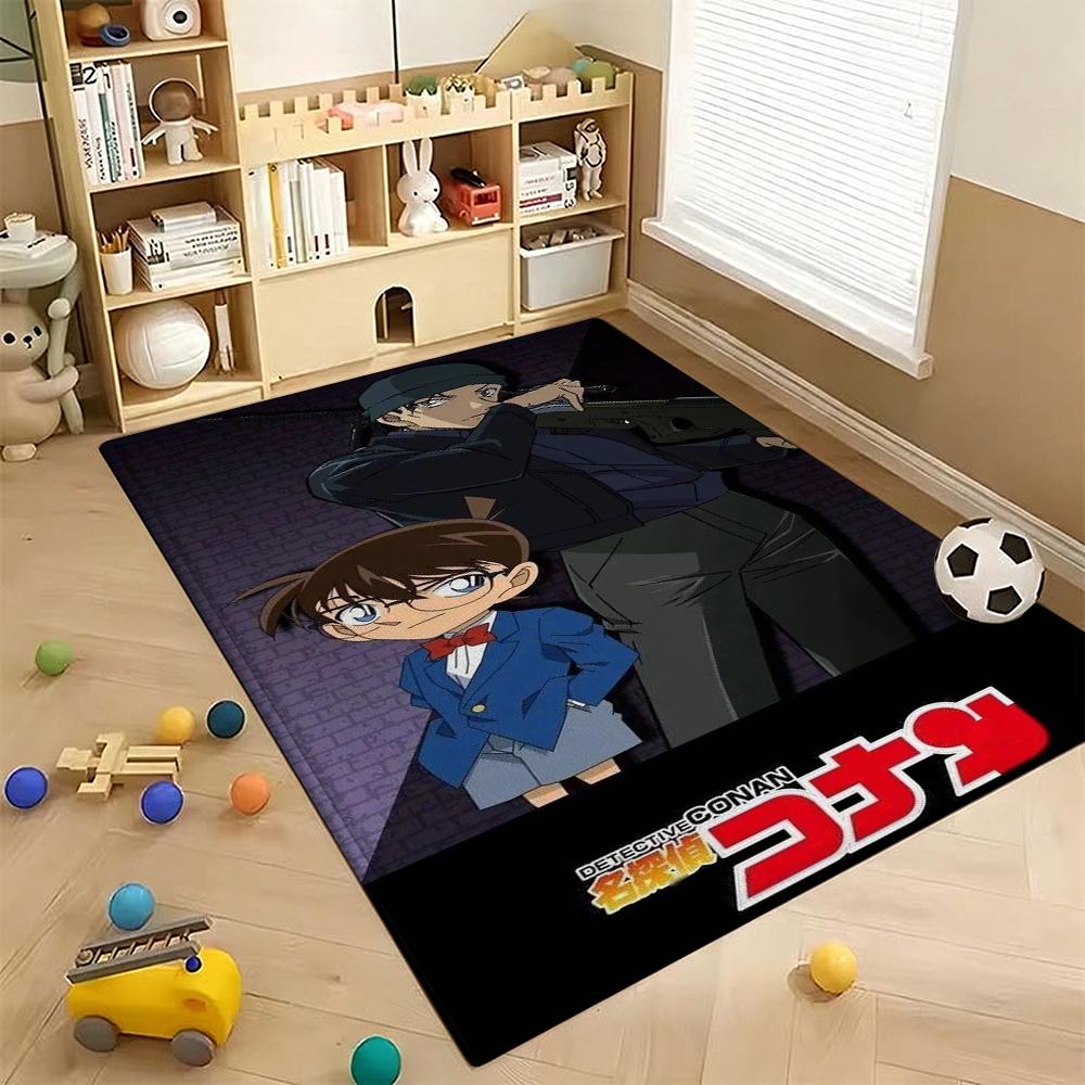 Detective Conan Night Mystery Printed Rug Soft Nonslip Carpet For Gaming Room Computer Chair Home Decor Great Holiday Gift