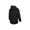 Adidas Contrast Logo Print Solid Hooded Jacket Men Outerwear Black HR4436