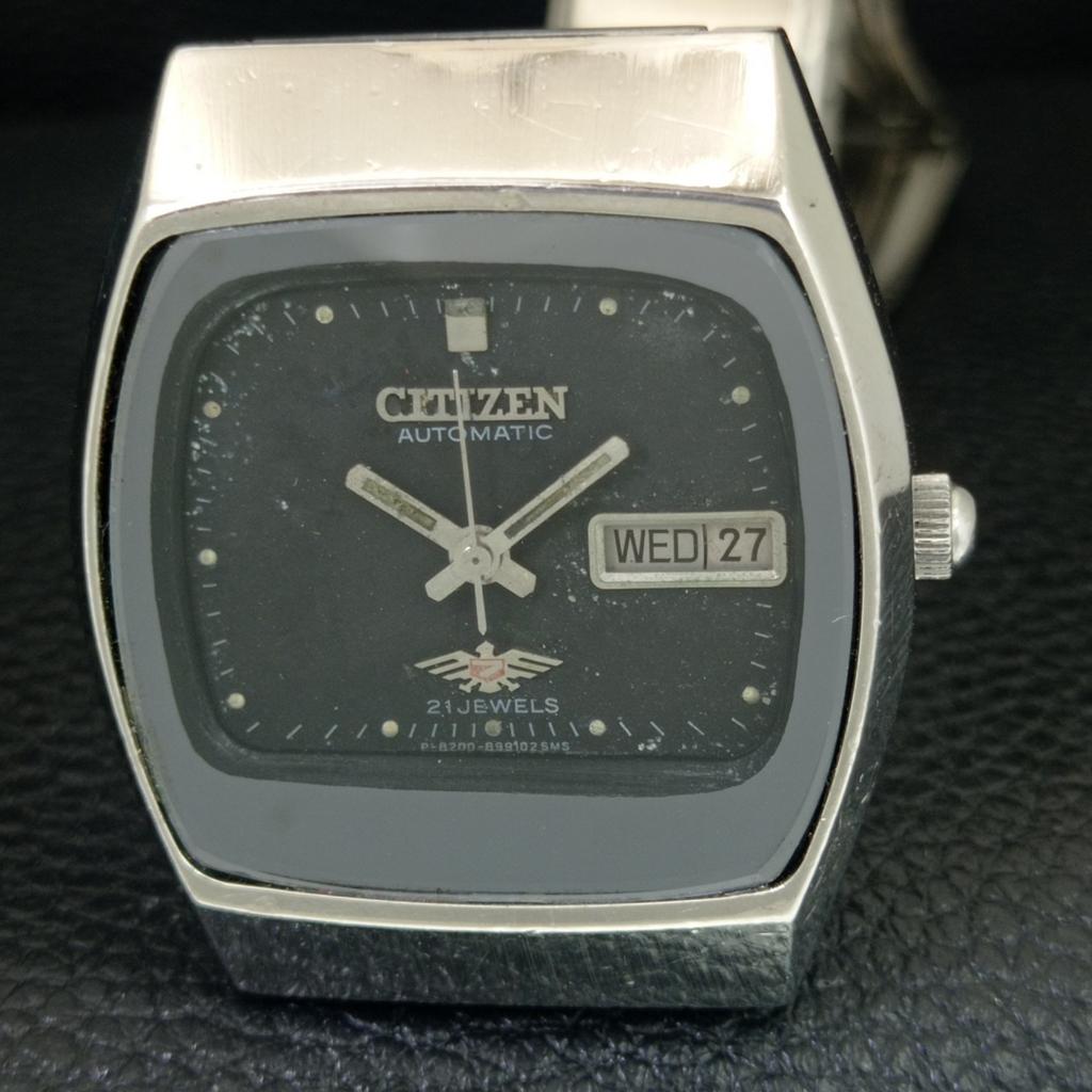 GENUINE VINTAGE CITIZEN AUTOMATIC 8200A JAPAN MENS ORIGINAL DIAL WATCH A705530-1