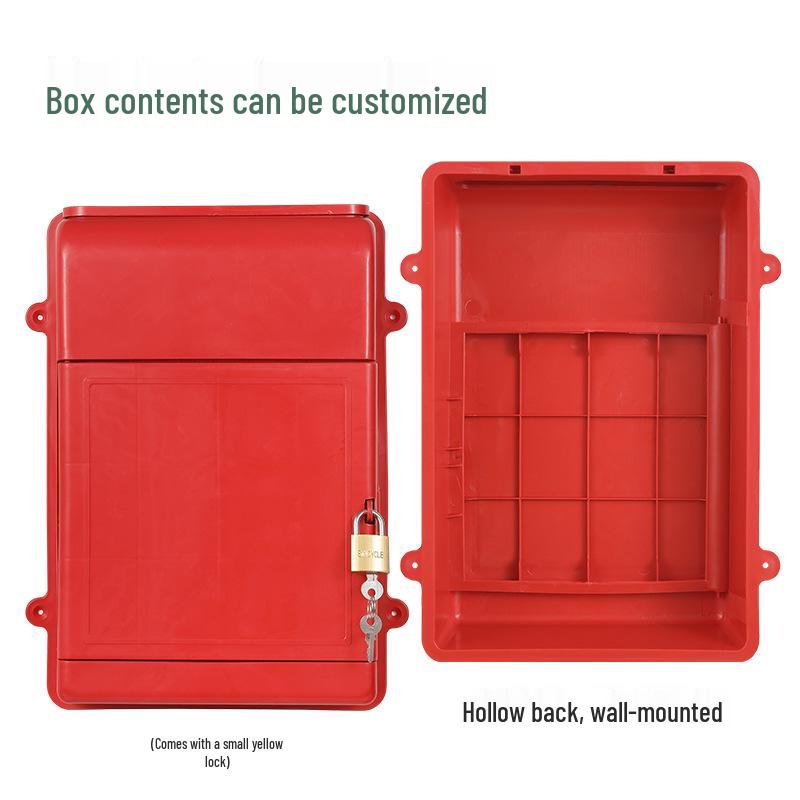 Compact Wall-Mounted Lockable Plastic Box for Mail, Complaints, Suggestions, and Milk