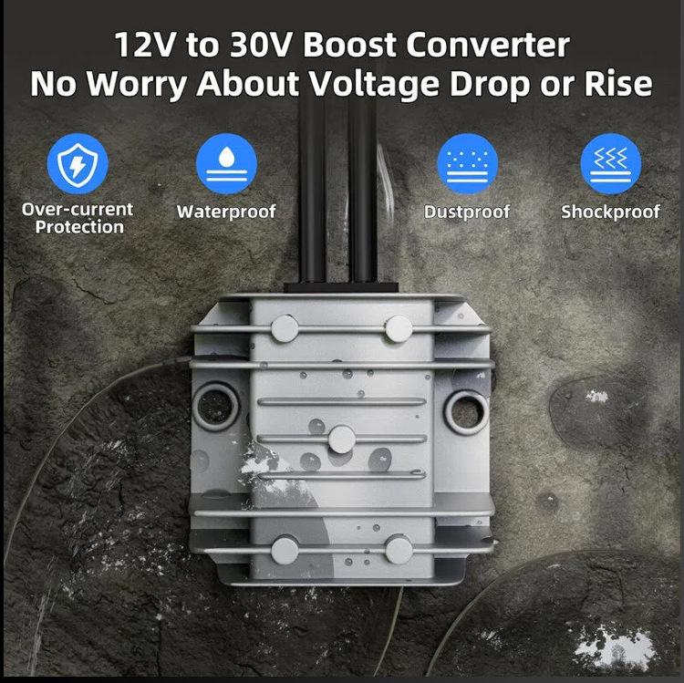 12V/24V to 30V 3.5A Car Cigarette Lighter Power Converter